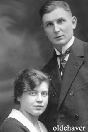 Paul Oldehaver mit seiner Ehefrau in den 1920er Jahren